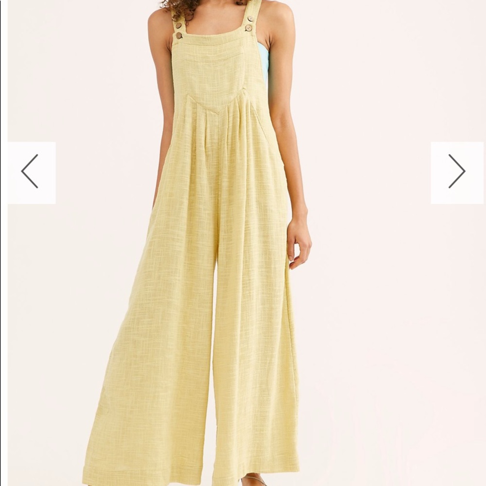 Lightweight woven overalls from free people size M